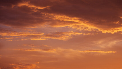 Naklejka na ściany i meble Dramatic sky. Sunset. Nature background.