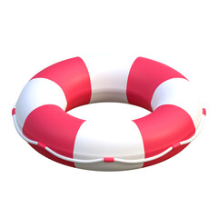 lifebuoy ring icon summer beach holiday 3d illustration