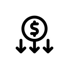 depreciation line icon