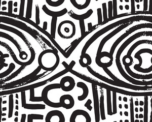 Abstract and artistic beautiful hand drawn illustration