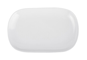 white plate on transparent png