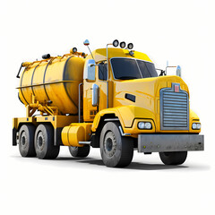 yellow dump truck