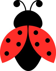 Cute insect Ladybug vector illustration