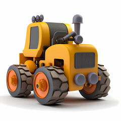 Obraz premium tractor isolated on white