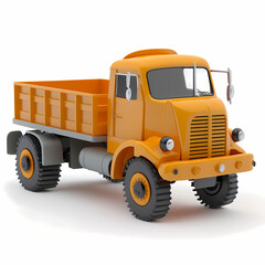toy truck isolated on white