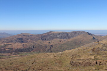 Fototapeta premium Snowdonia snowdon moel hebog, Nantlle Ridge
