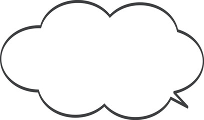 シンプルなふきだし