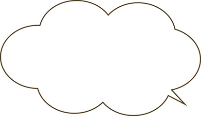 シンプルなふきだし