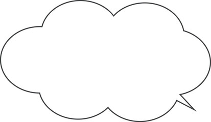 シンプルなふきだし