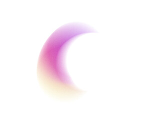 Grainy Gradient Textured Blob Shapes. Abstract Transparent PNG element. Trendy design resources, Purple orange and yellow. Modern design trends.