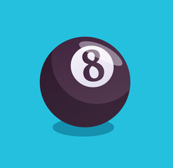 billiard balls isolated vector illustration