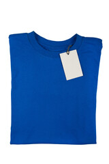 Blue T-Shirt with Blank Tag