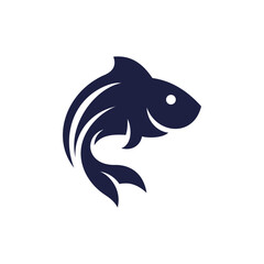 simple fish swimming illustration design