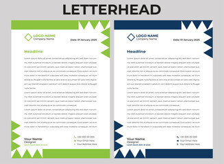 professional creative letterhead template design