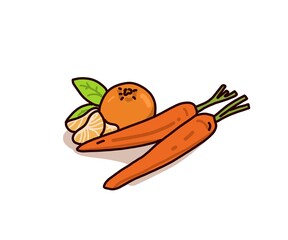 carrots and potatoes orange