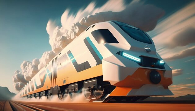 Futuristic Design For Train, Modern way of train travel, the future of trains