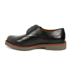 Classic Black Derby Shoe on White Background Created with Generative AI and Other Techniques