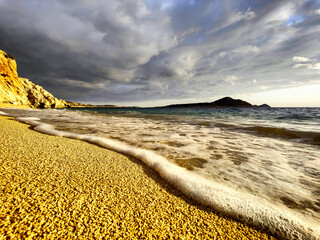 sunset on the beach