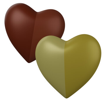 Two heart 3D model