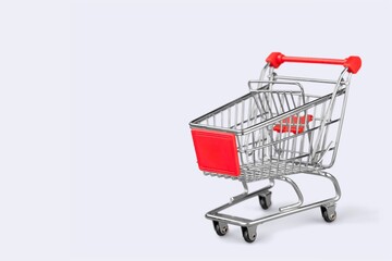 Classic shopping supermarket cart trolley