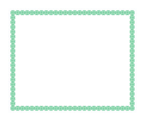 abstract artistic creative green border