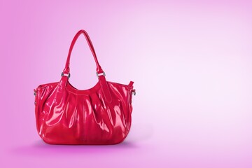 Stylish bag in Viva Magenta modern color