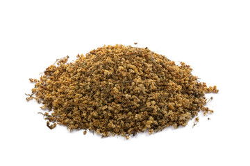 pile of elderberry tea isolated, png file