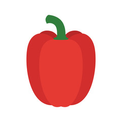 Red paprika pepper icon. Bell pepper. Vegetable from the garden.