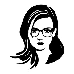 woman with glasses