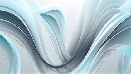 Soft transparent pastel blue and grey flowing , modern, flat background. Ai generative