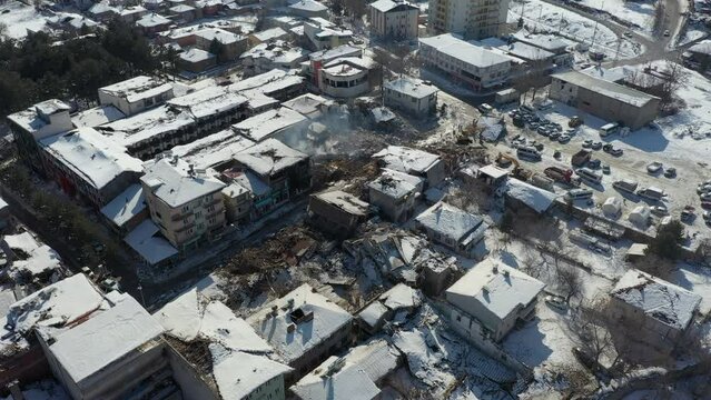 Turkey Kahramanmaras City Earthquake Debris Malatya