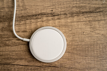 Wireless charger, magnetic charging modern equipment of mobile phone.