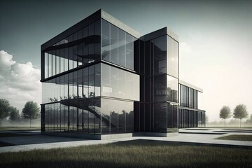 modern office structure. Generative AI