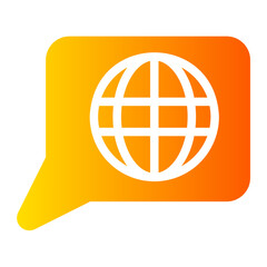 global network gradient icon