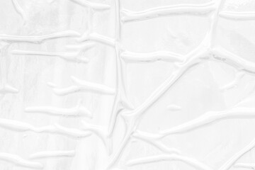 white crumpled and creased plastic poster texture background