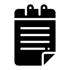 notes glyph icon