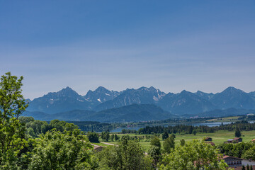 Fototapeta na wymiar Bayern, Neuschwanstein und die Umgebung