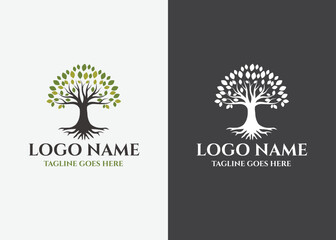 tree logo.modern design.vector illustration concept