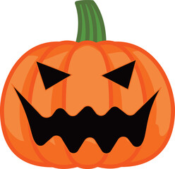 Naklejka premium 影つきのジャックオーランタン02