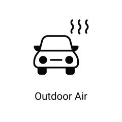 outdoor air Icons design stock illustration.