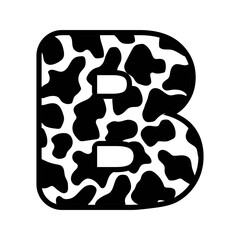 B cow alphabet