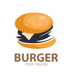 Cartoon burger ingredients Mascot Logo. Bun, cheese, roasted egg, pickle, sliced tomato, onion. Fast food burgers constructor, sandwich ingredient vector set. American lunch