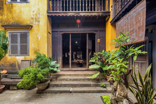HOI AN MUSEUM OF FOLKLORE area in Hoian ancient town, unesco world heritage, Vietnam. Hoian is one of the most popular destinations in Vietnam
