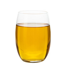 Apple juice in a glass Isolate on a transparent background. - obrazy, fototapety, plakaty