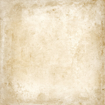 Old paper texture background. Square wallpaper