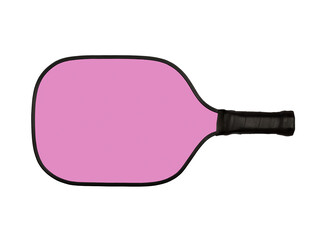 Mock up pink pickleball racket.