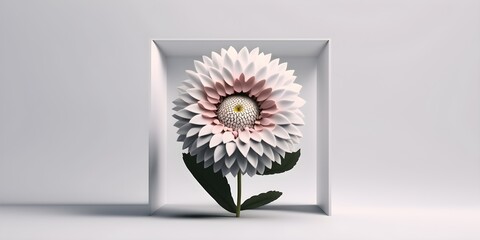 Blooming Flowers Colorful and Simple, clear background, white and colored flowering,
Generative AI Artwork