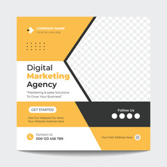 Digital Marketing Agency Social Media Post Template Design, Corporate Social Media Banner Design.