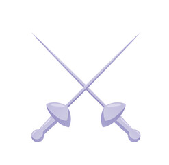fencing sword isolated vector illustration