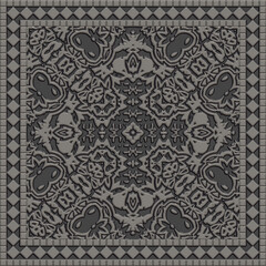 Tile glaze mosaic seamless- 3d illustration decor wall